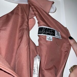 David's Bridal Kids Formal Dress in Dusty Rose